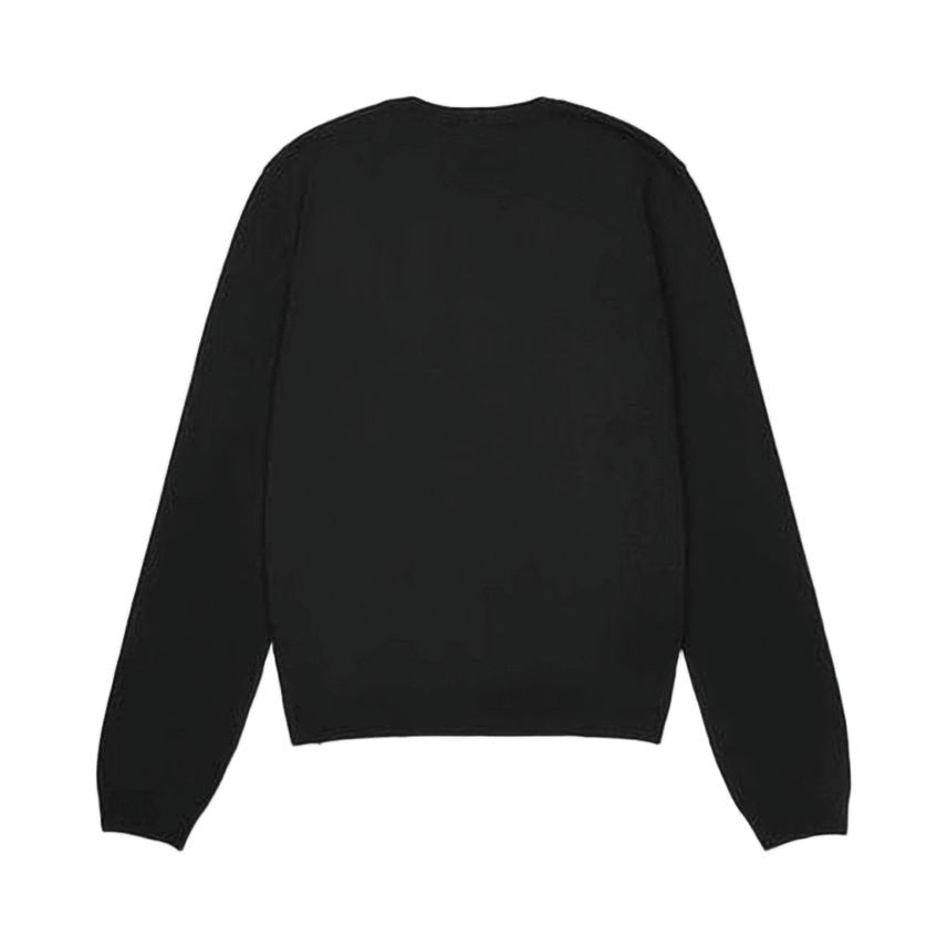 Saint Laurent Black Wool Cardigan With Clean Design