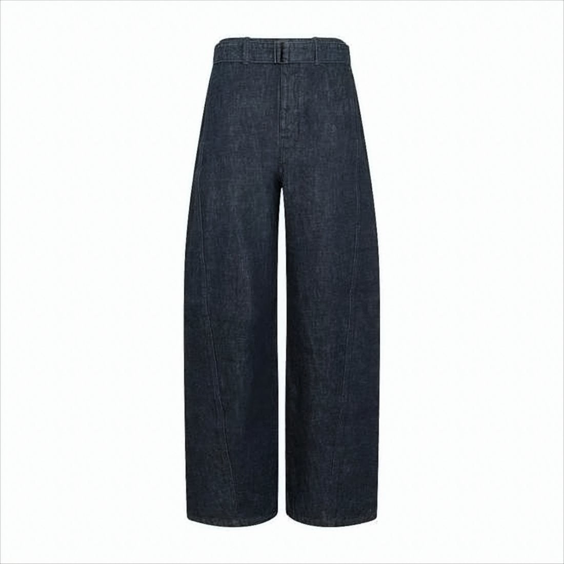 Lemaire Wide-Leg High Waisted Denim Pants
