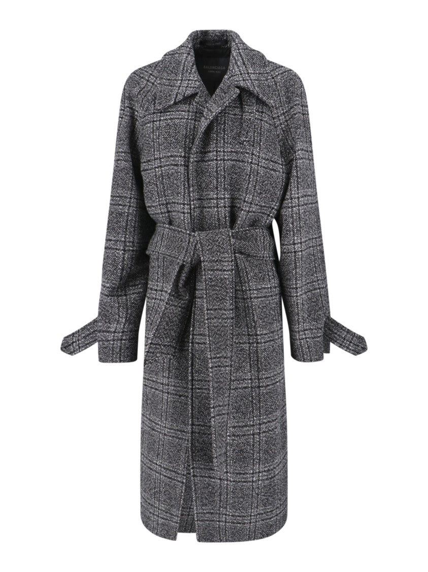 Balenciaga "One Layer" Wool Coat Grey