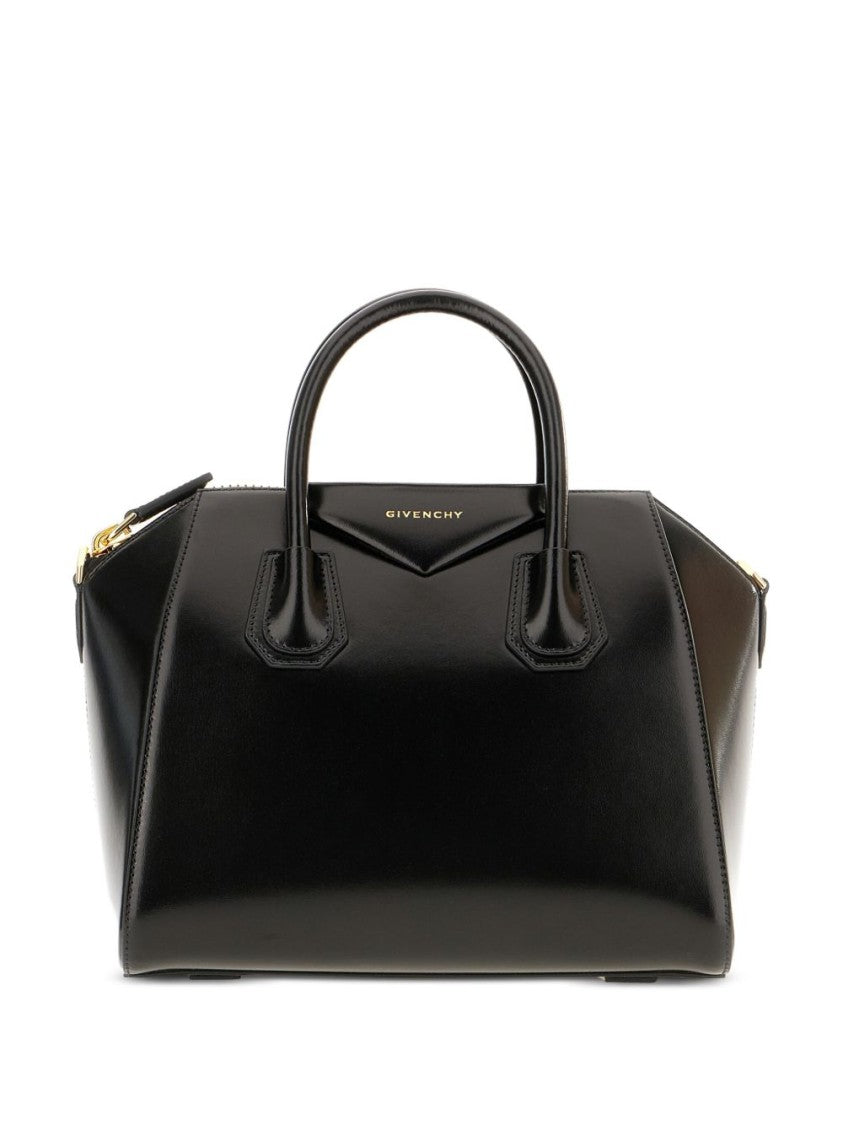 Givenchy Black Glossy Structured Handbag
