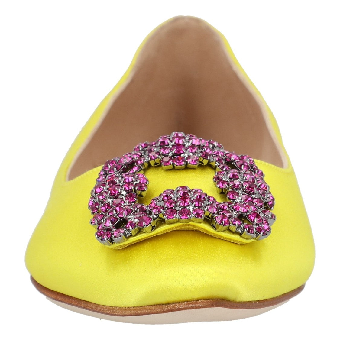 Manolo Blahnik Hangisi Flat Yellow