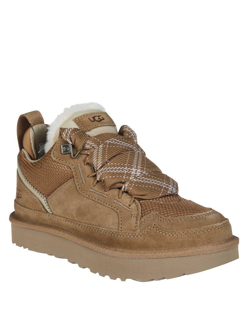 Ugg Lowmel Suede Shearling-Lined Low-Top Sneakers