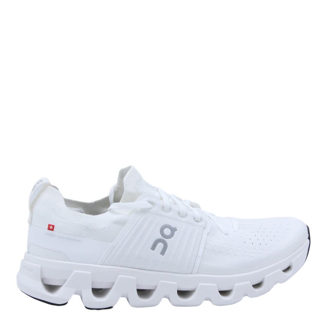 On Men's White Sneakers With Streamlined Design