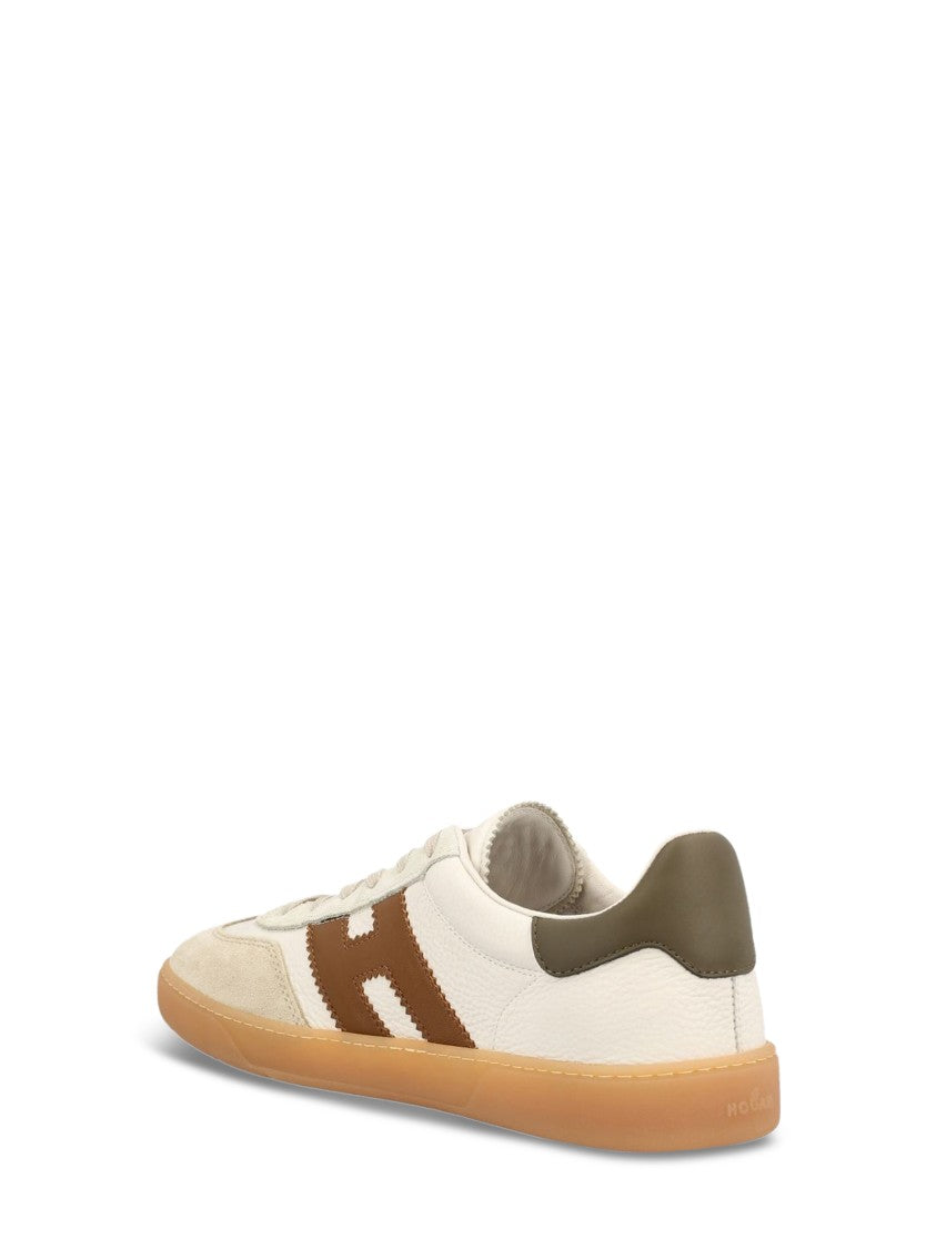 Hogan Low-Top Sneakers With Textured Material And Logo Detail