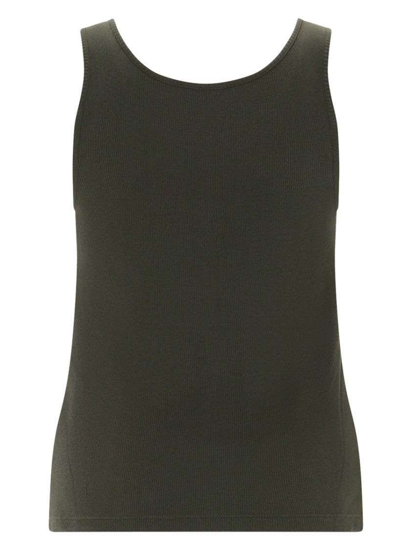 Saint Laurent Cassandre Ribbed Slim-Fit Cotton Tank Top
