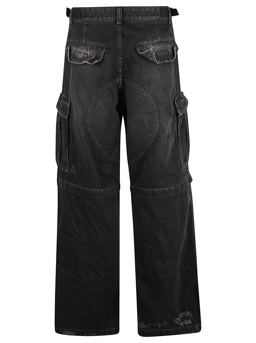 Balenciaga Relaxed Fit Cropped Trousers With Utility Pockets
