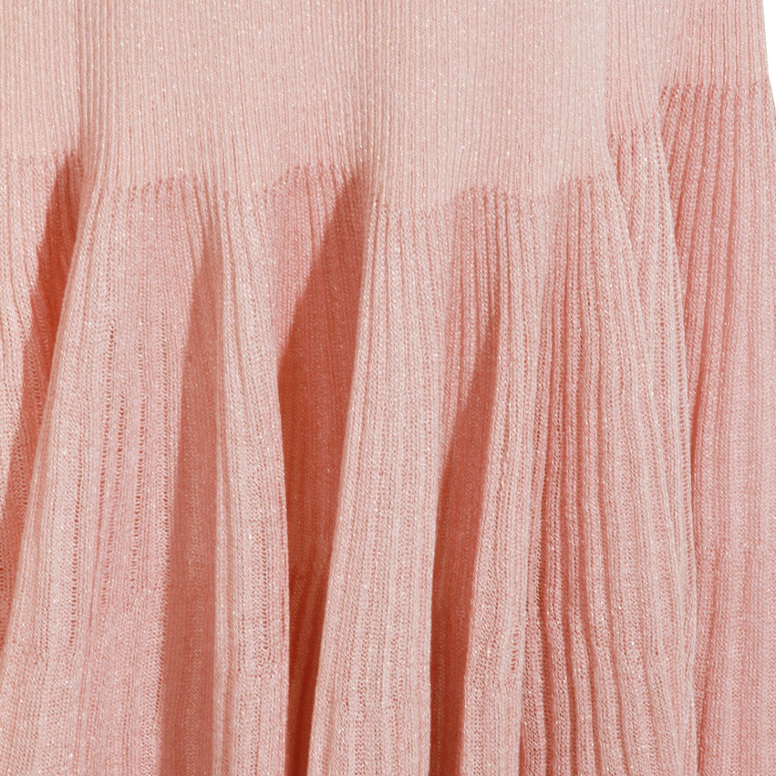 Zimmermann Pink Viscose Midi Skirt With Pleated Hem And Elasticated Waist