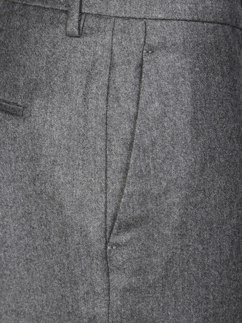 Berwich Wide-Leg Straight-Leg Cashmere Wool Trousers