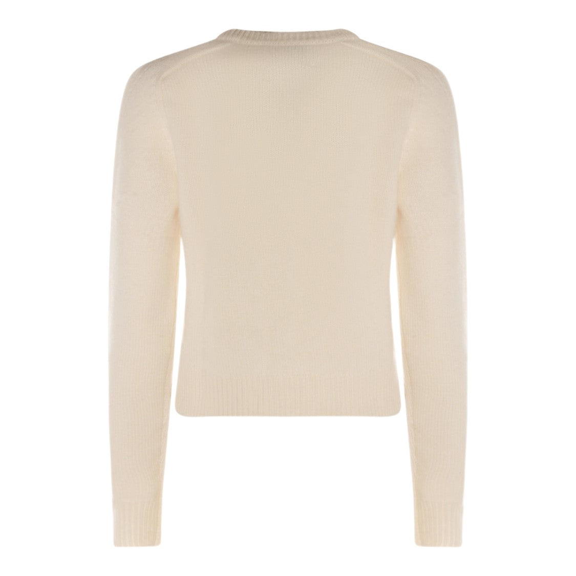 Kujiten Classic Crew Neck White Sweater