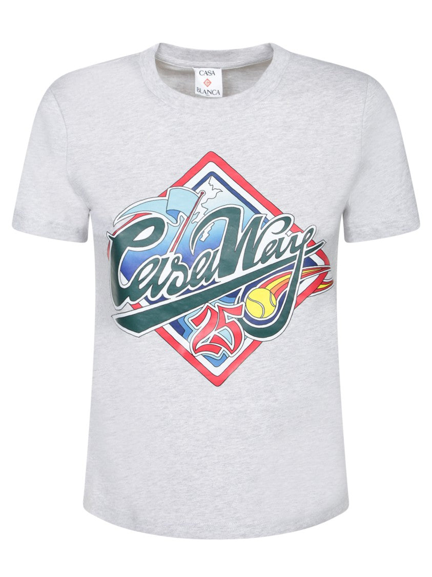 Casablanca Graphic Print Grey T-Shirt