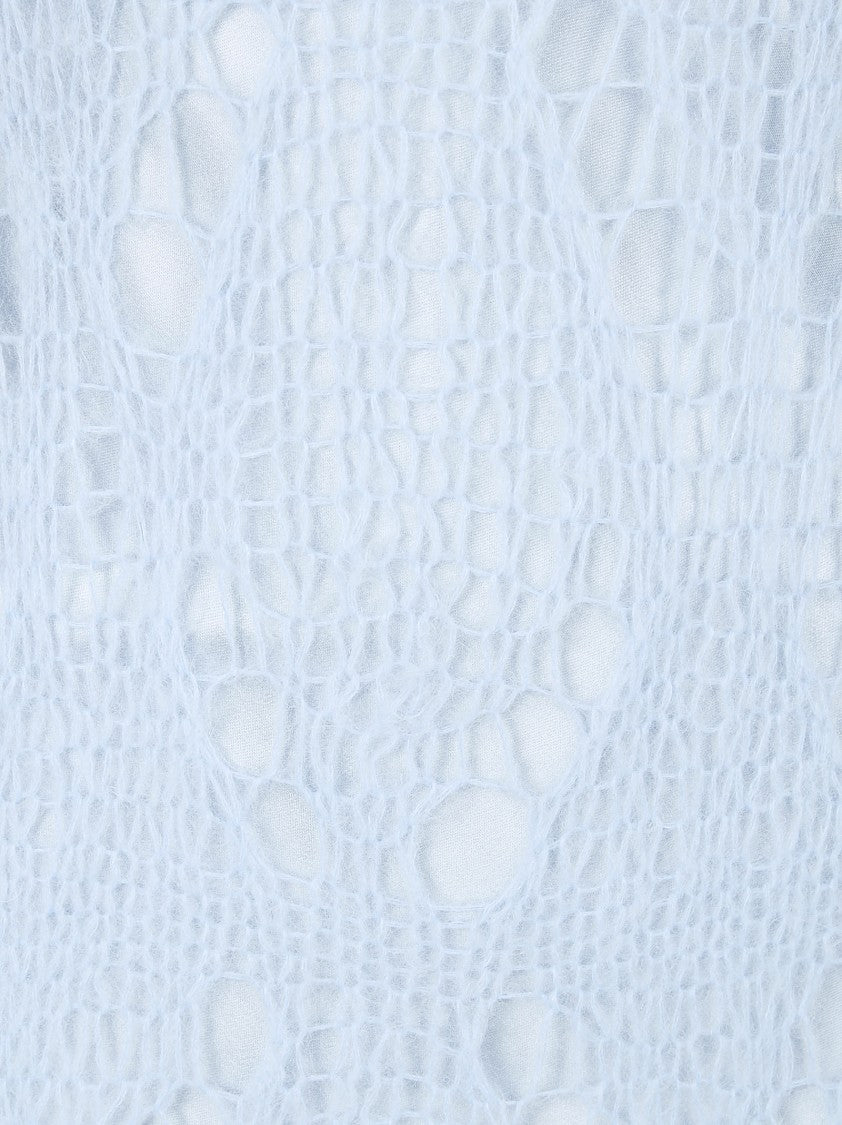 Fabiana Filippi Fitted Spiderweb Knit Dress