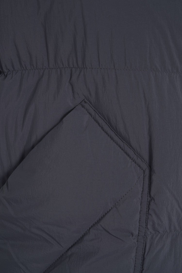 Blauer Quilted Down Gilet With Hood And Full-Length Zipper