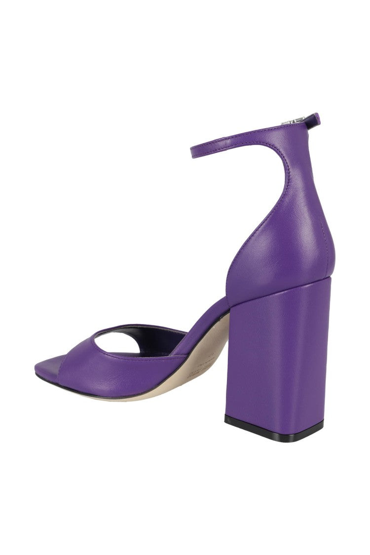 Paris Texas Square-Toe High-Heel Fiona Sandals