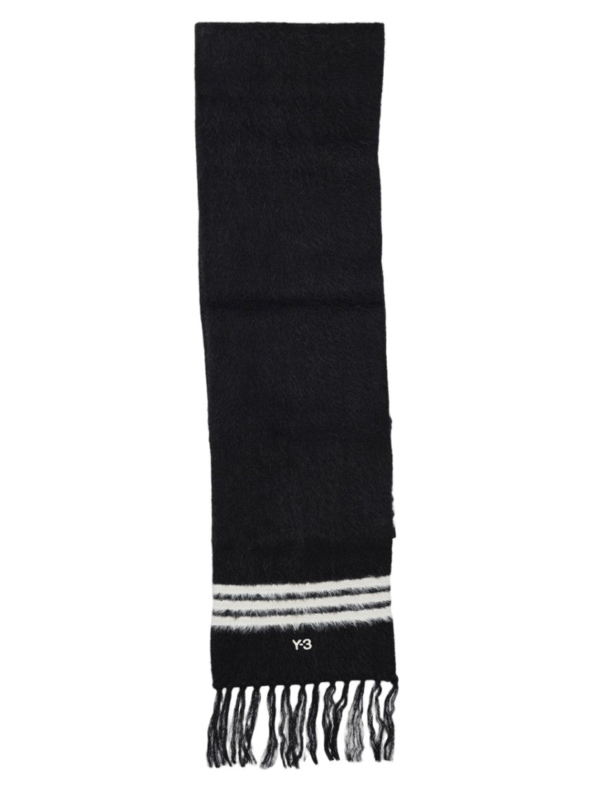Y-3 Multicolour Fringed Tassels Scarf