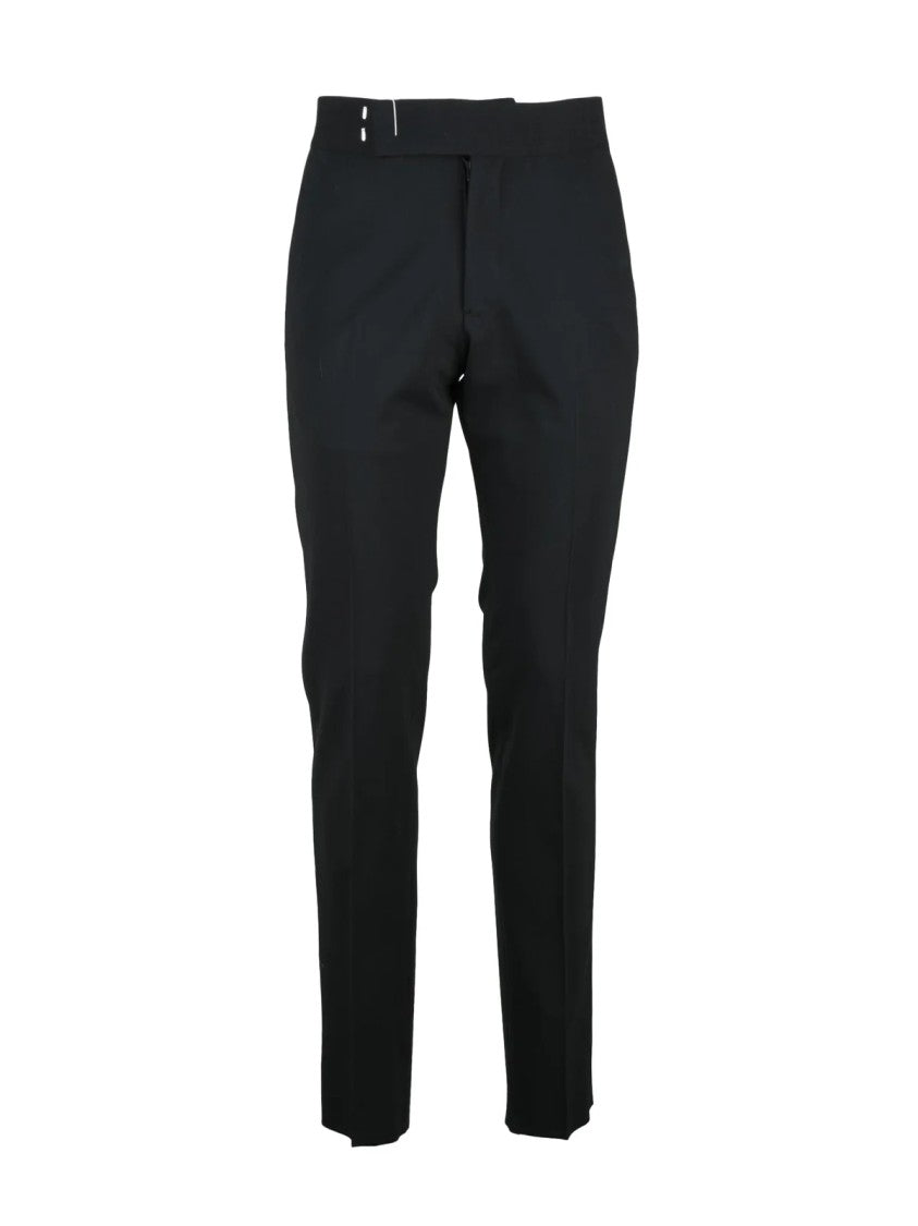 Emporio Armani Black Virgin Wool-Blend Tuxedo Suit