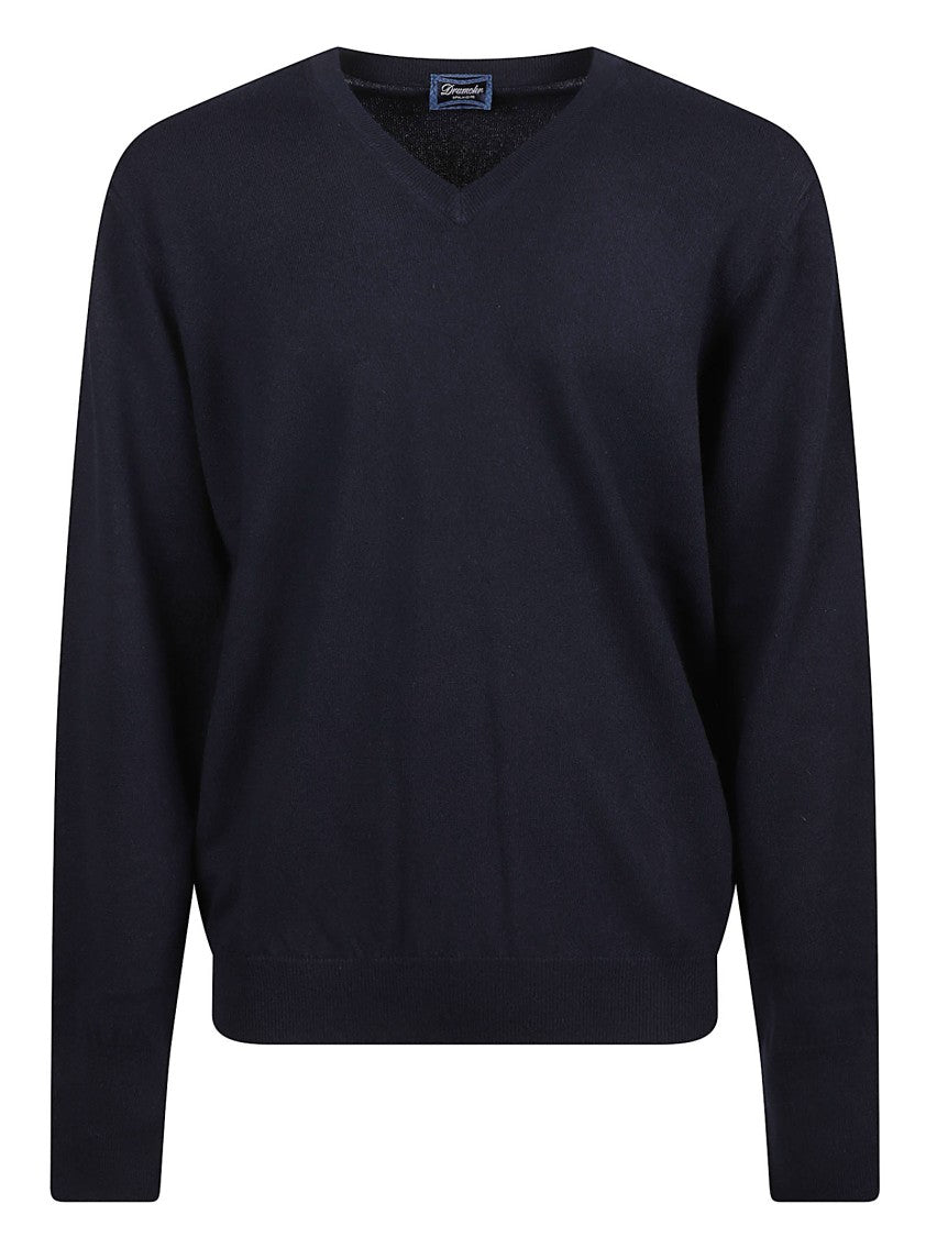 Drumohr Deep V-Neck Cashmere Sweater