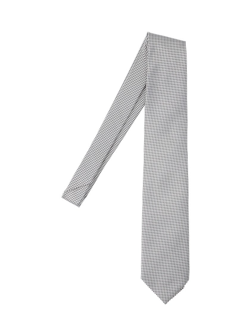 Tom Ford Jacquard Tie In Mulberry Silk