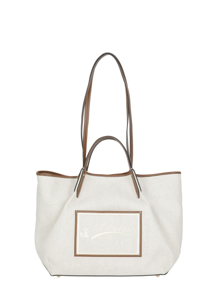 Lanvin Concerto Arpege Shoulder Bag With Leather Clutch