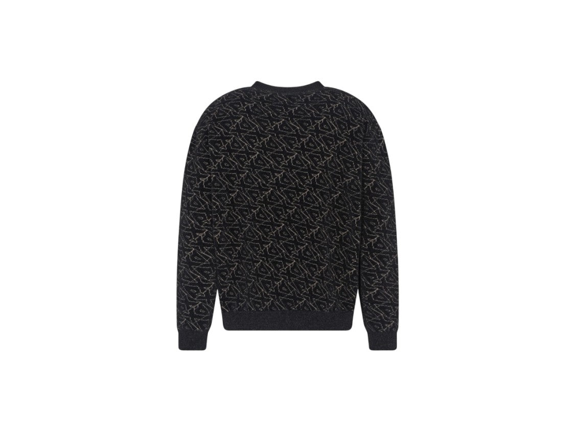 Armani Exchange Geometric Pattern Crewneck Sweater