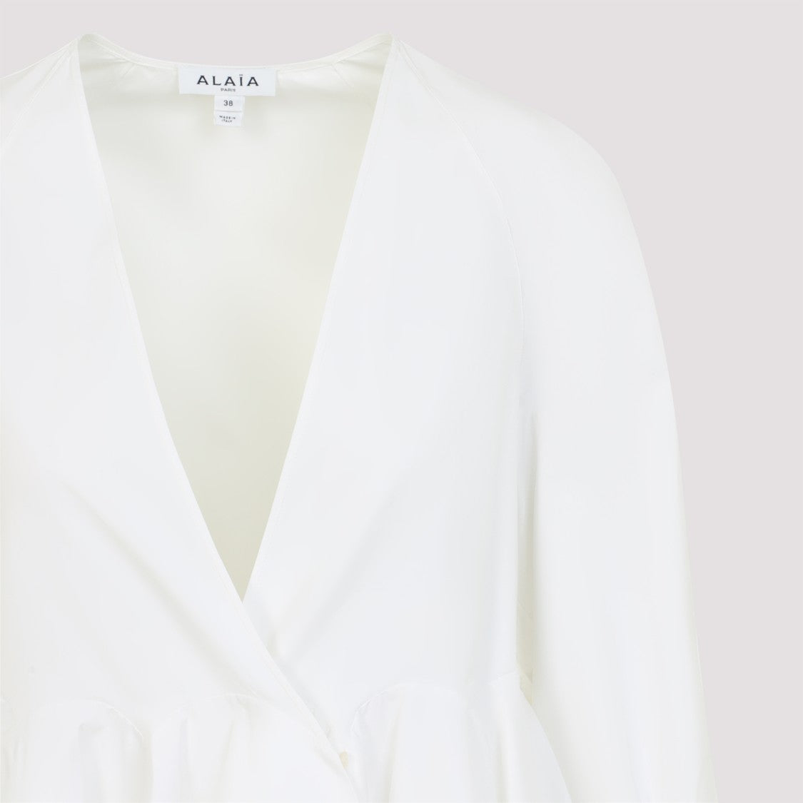 Alaïa Flare White Cotton Shirt