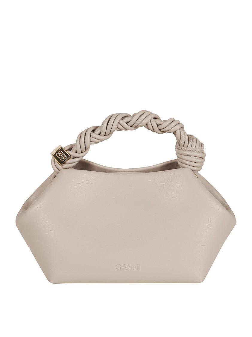 Ganni Geometric Structured Bag In Recycled Leather