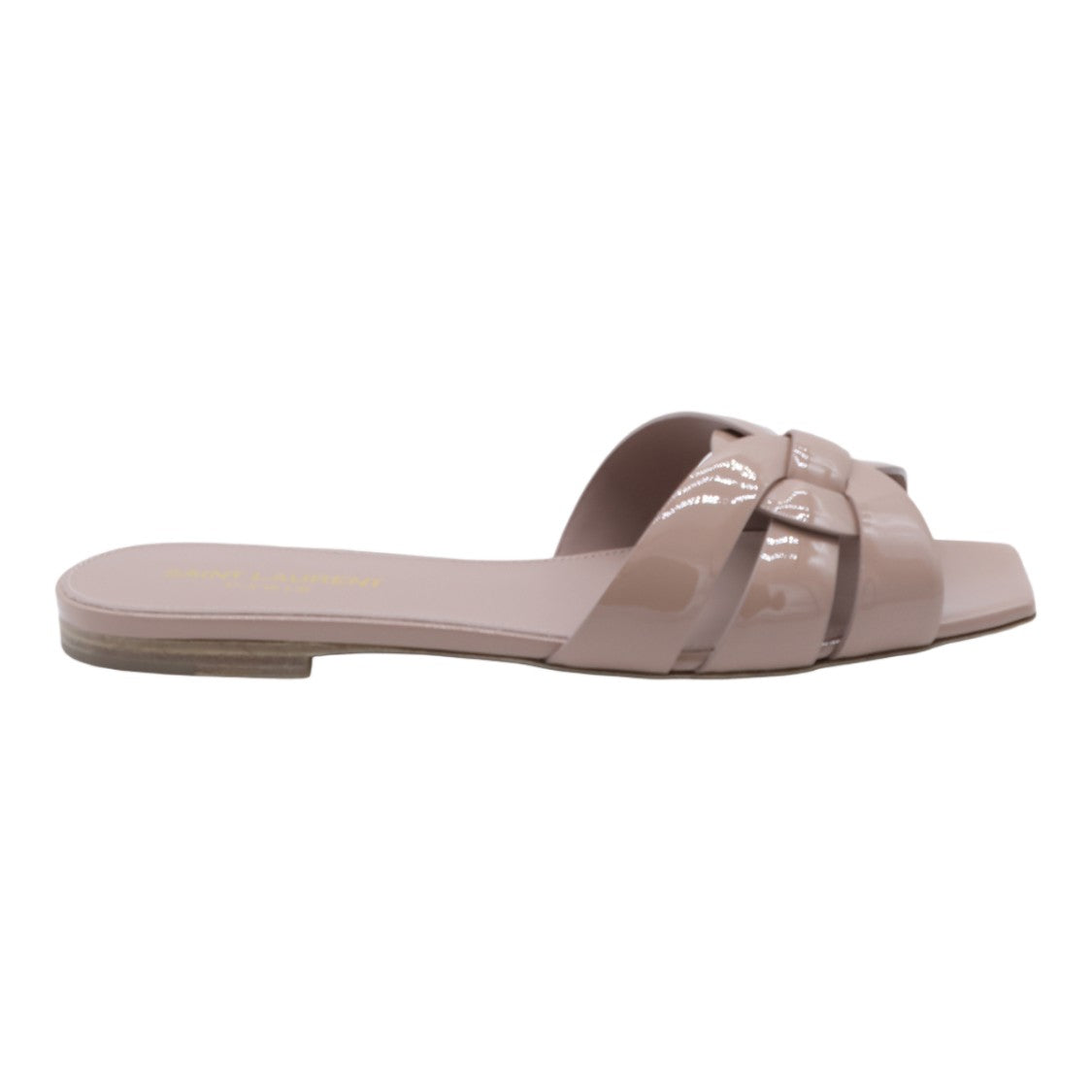 Saint Laurent Intricate Woven-Strap Flat Sandals