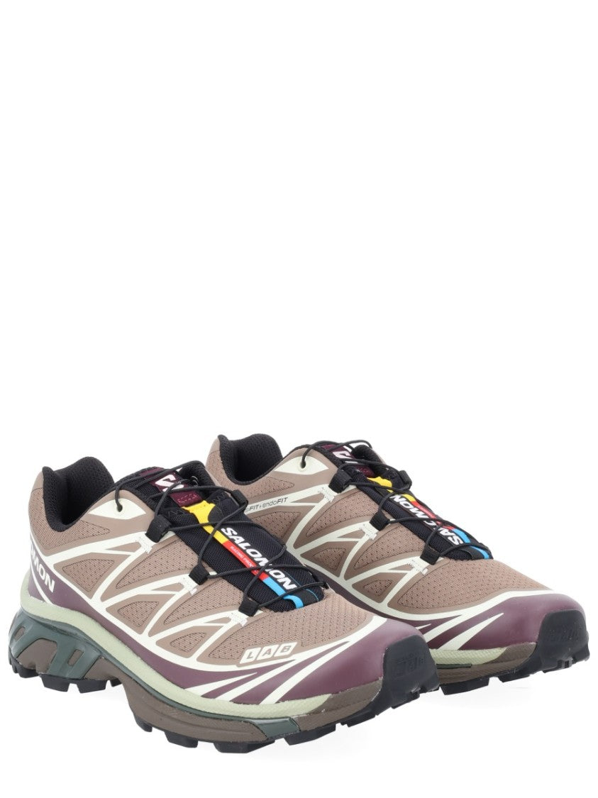 Salomon Muted Brown Xt-6 Mesh Sneakers