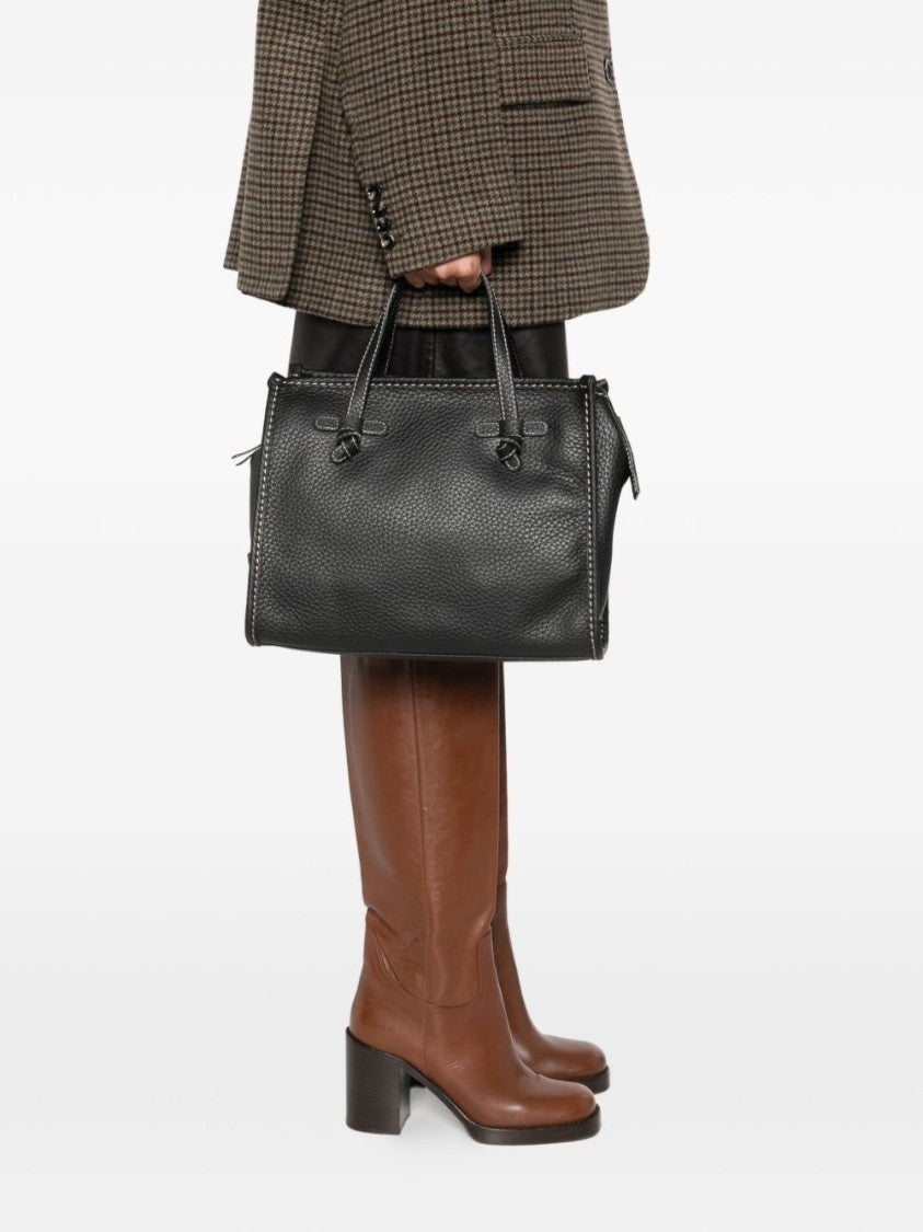 Gianni Chiarini Vitello Leather Structured Shopper Bag