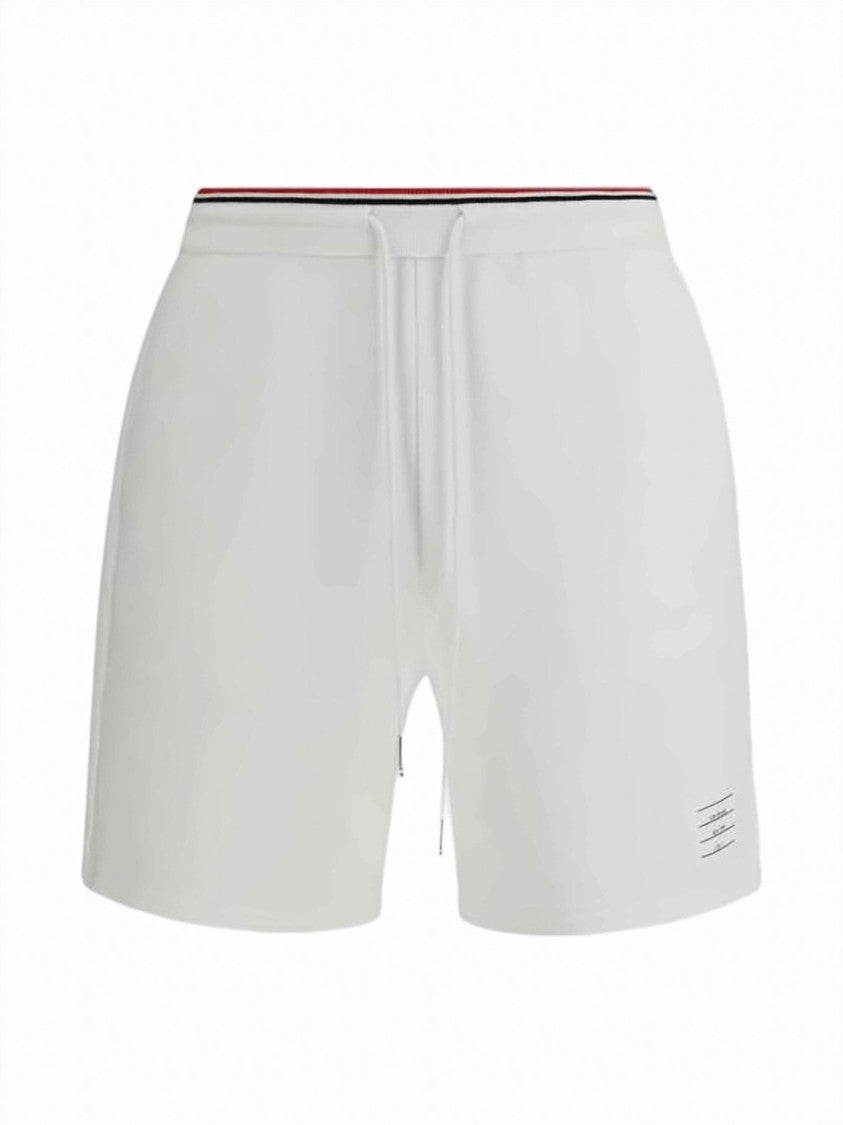 Thom Browne Mid-Thigh Shorts With Drawstring Waistband