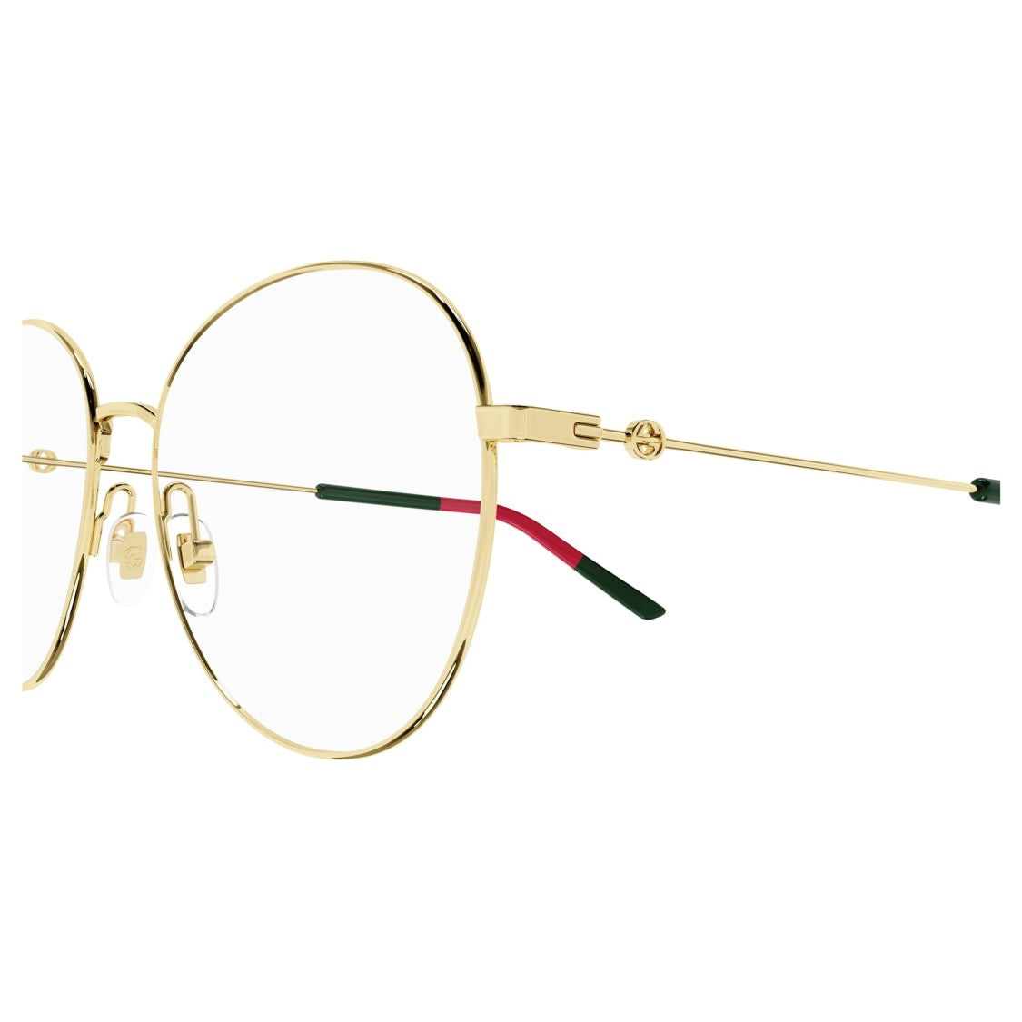Gucci Gg1201o Round Gold Metal Frame Eyeglasses