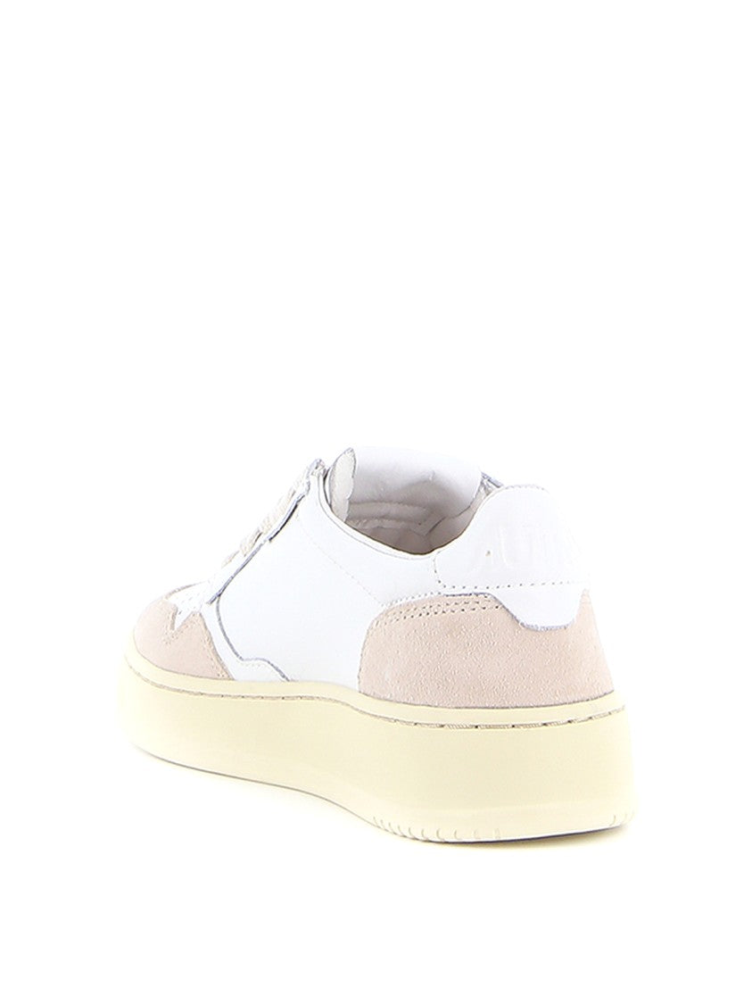 Autry Medalist Lowleat Suede White Sneakers