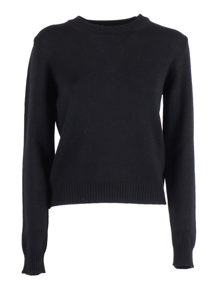 Ballantyne Fitted Wool Pullover With Classic Round Neckline