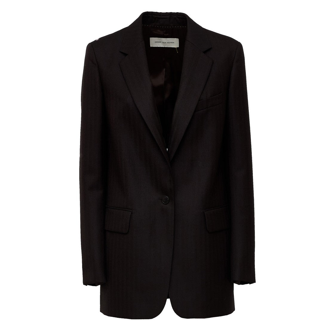 Dries Van Noten Blanchet W.W. Notched Lapel Tailored Wool Blazer