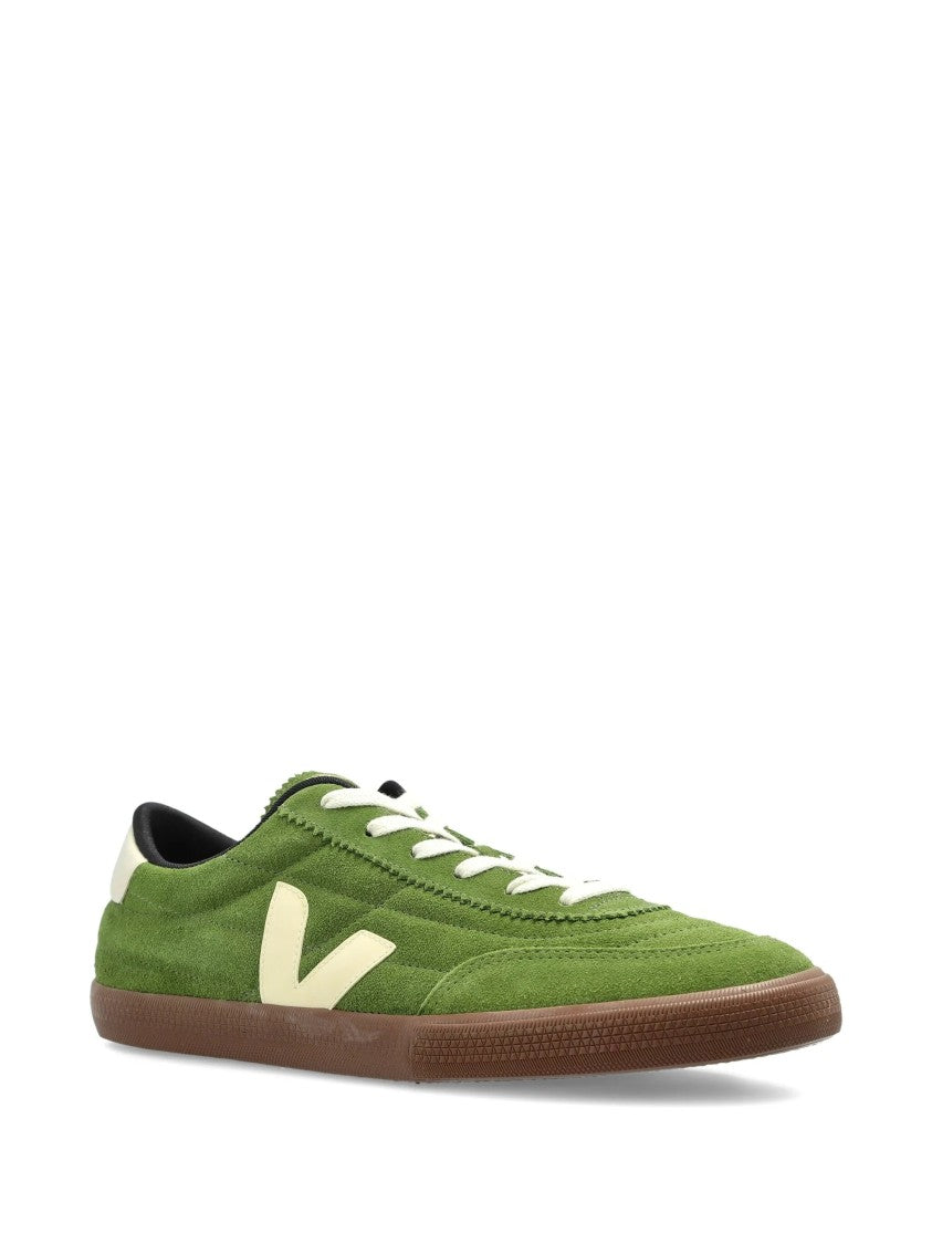 Veja Green Suede Panenka Low Top Sneakers