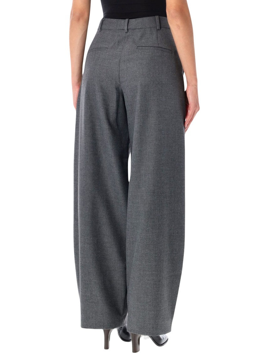 By Malene Birger Povilanna High Waist Wide-Leg Pleated Tailored Pants