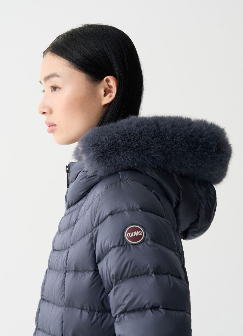 Colmar Originals Trapeze Faux Fur Puffer Jacket