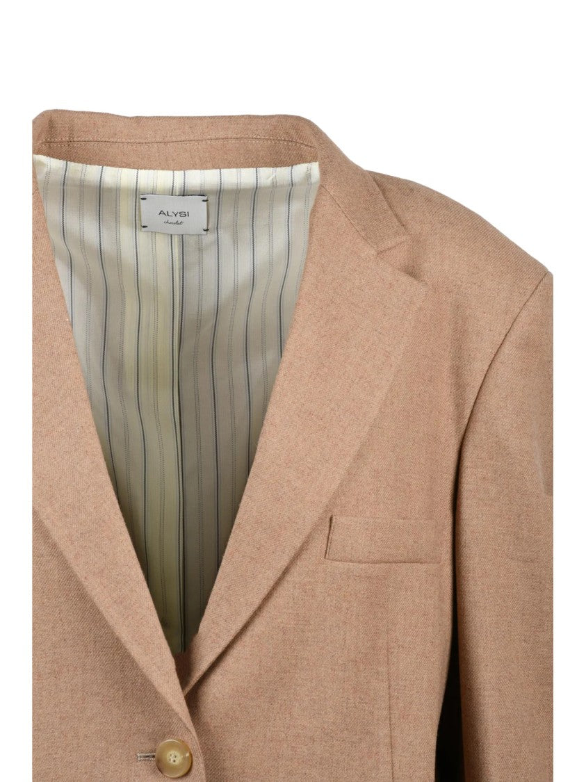 Alysi Rounded Jacket With Classic Lapel And Tailored Finish