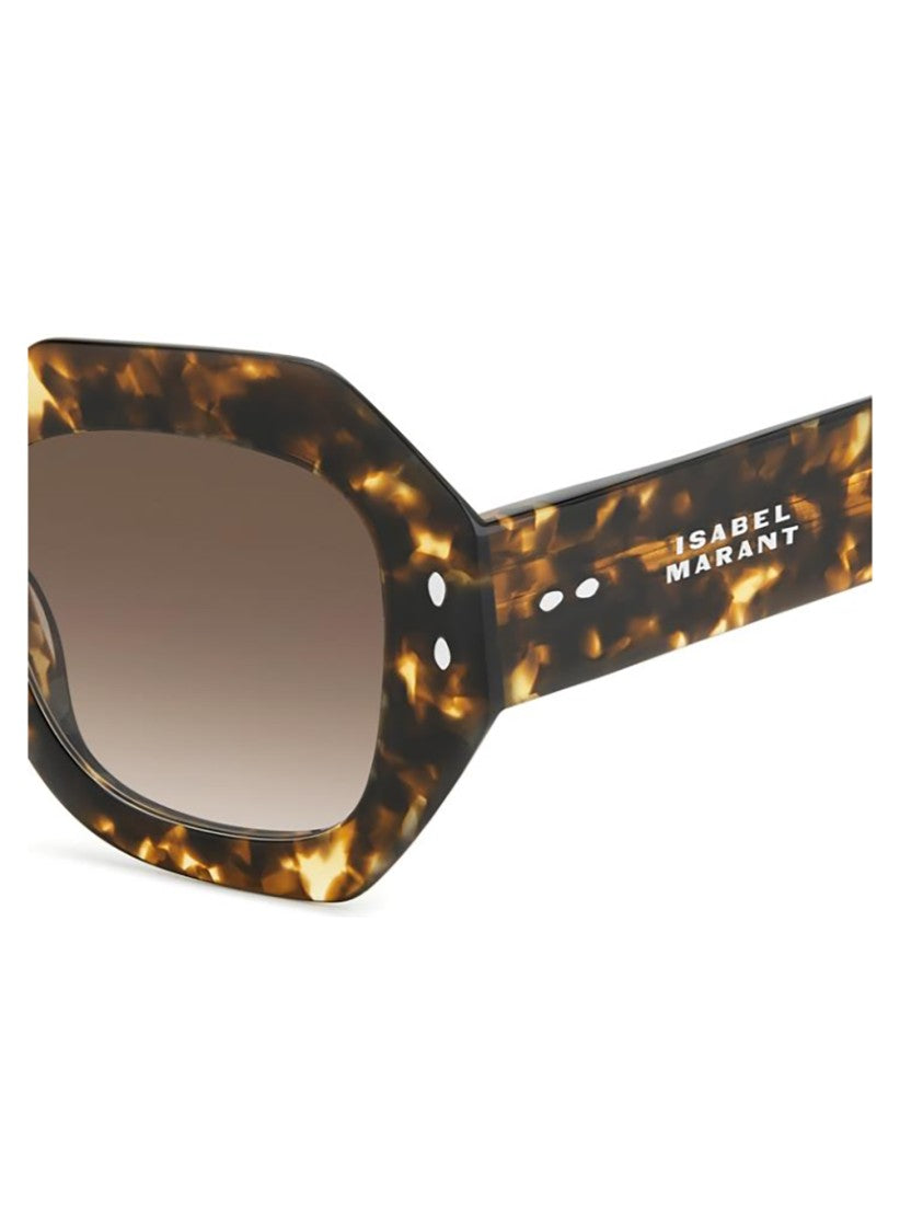 Isabel Marant Bold Tortoiseshell Octagonal Sunglasses With International Fit