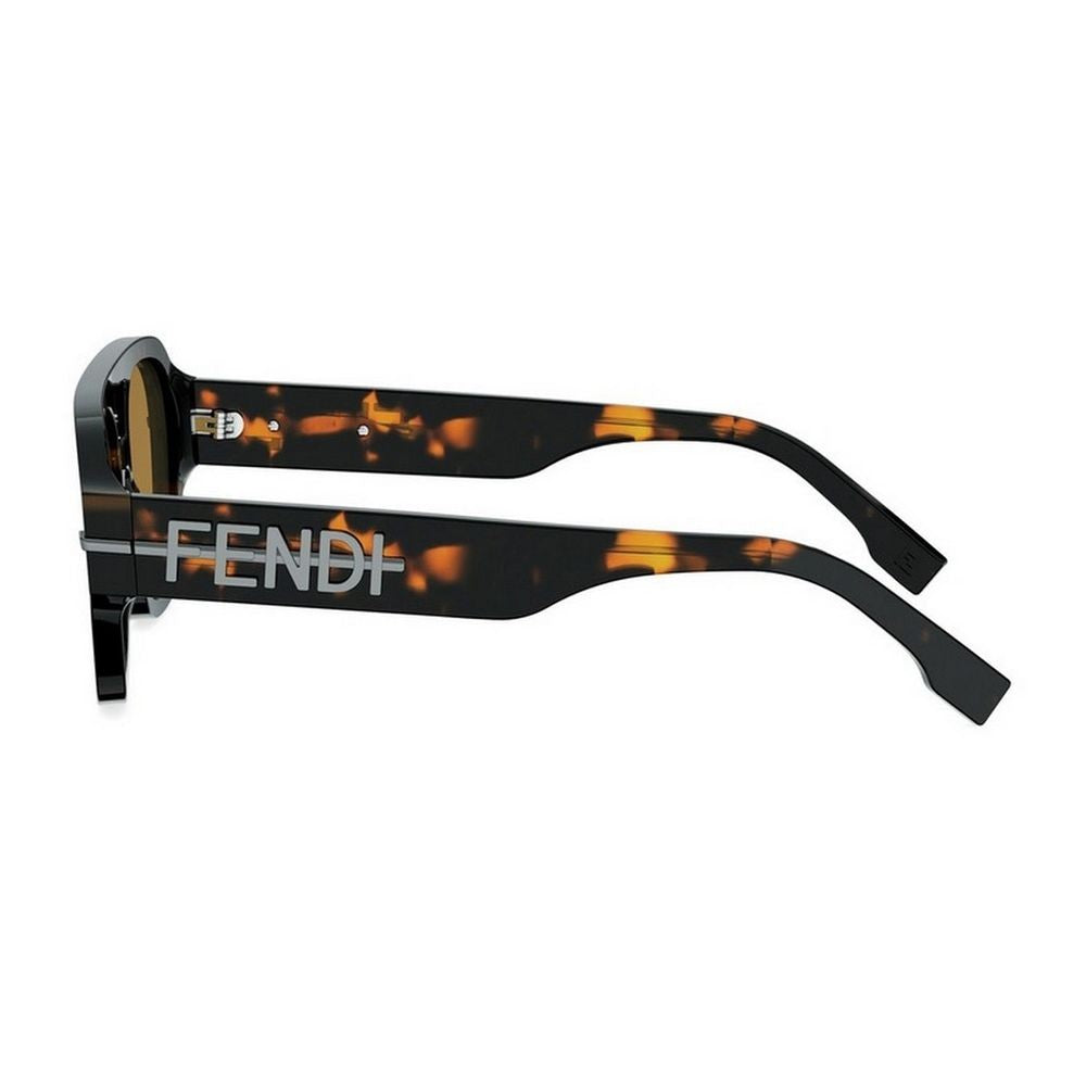 Fendi Graphy Aviator Sunglasses With Tortoiseshell Acetate Frame