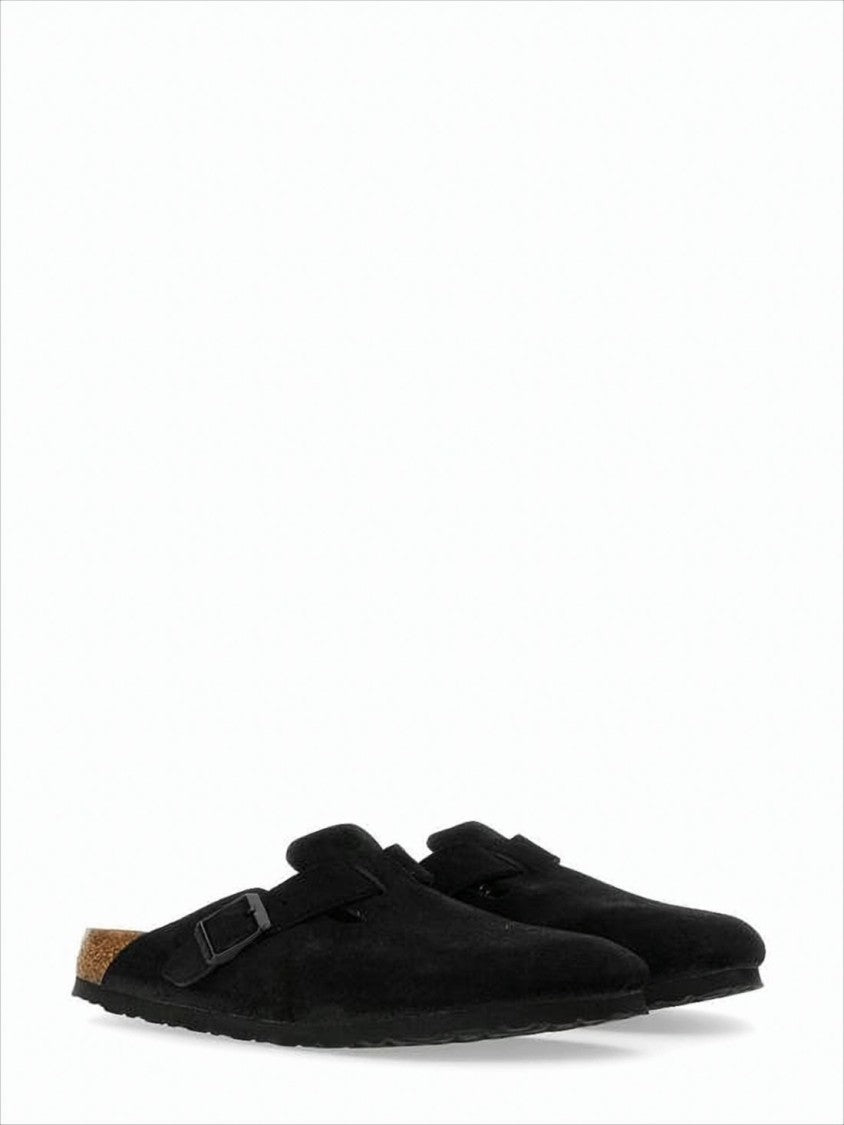 Birkenstock Closed-Toe Mule Sandals With Adjustable Leather Strap