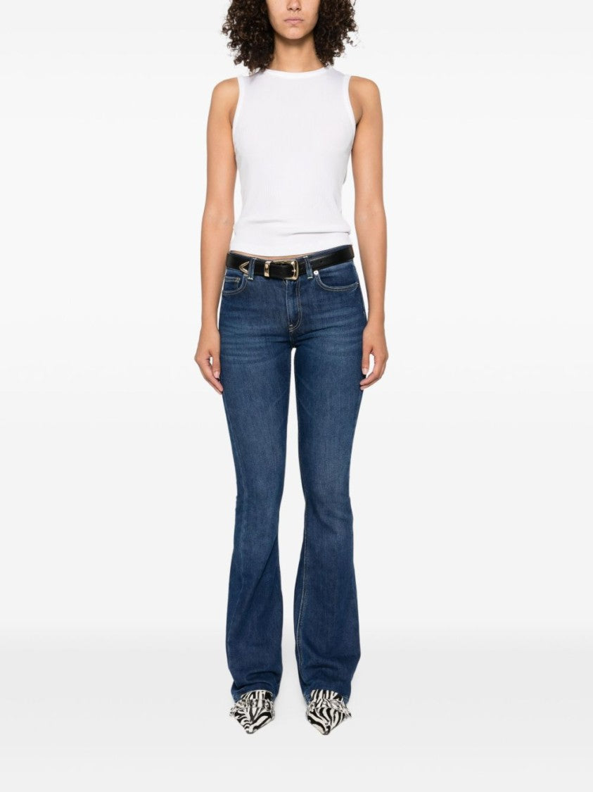 Dondup Flared Denim Jeans With Five-Pocket Design