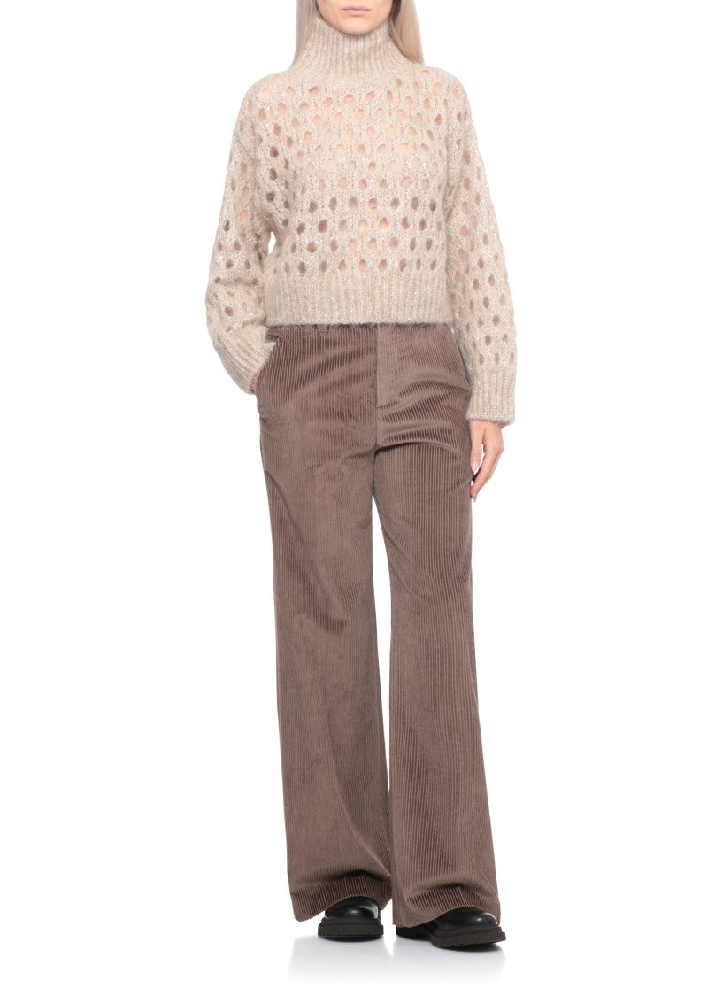 Brunello Cucinelli Brown Cotton Pants