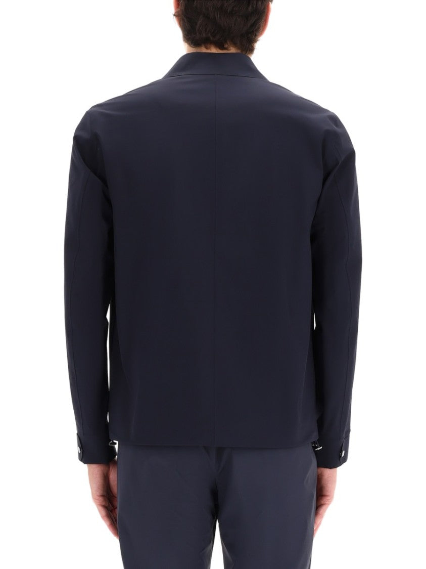 Herno Smooth Minimalist Chest Pocket Polyamide Jacket
