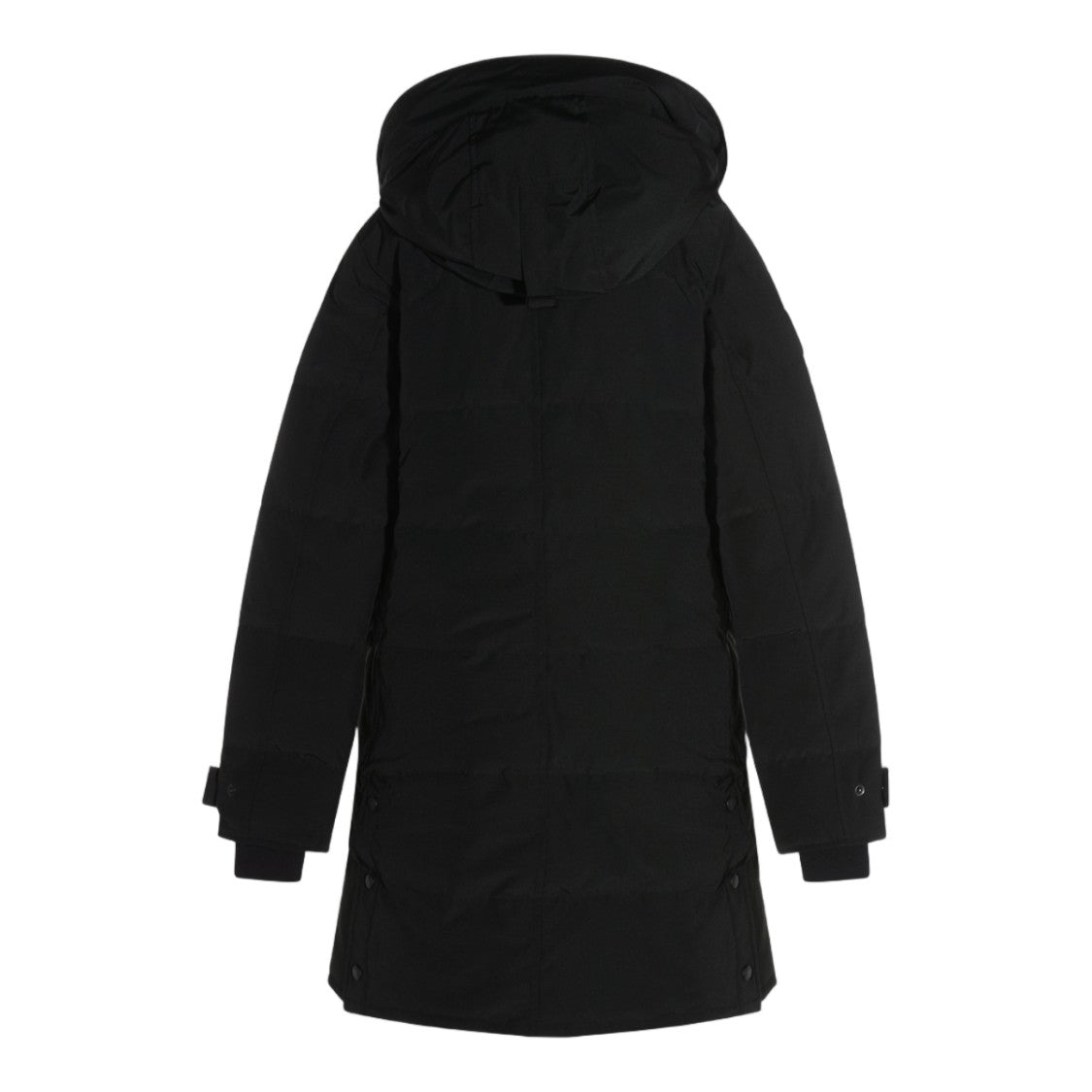 Canada Goose Long Minimalist Coat With Hood And Front Zip Closure