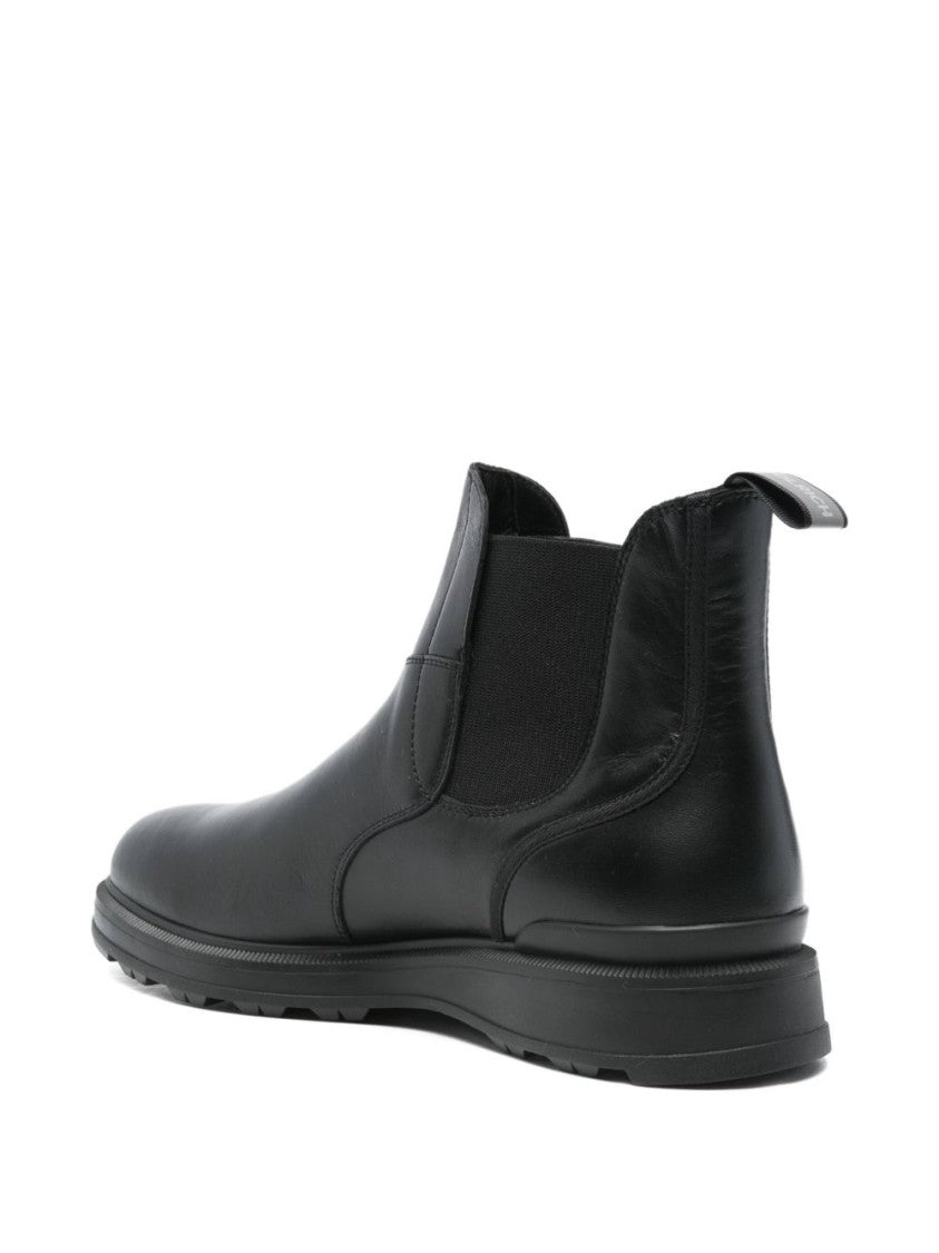 Woolrich Leather Boots With Elastic Sides