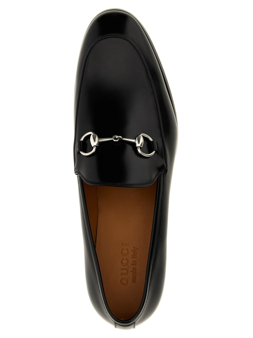 Gucci Leather Loafers With Morsetto Metal Detail