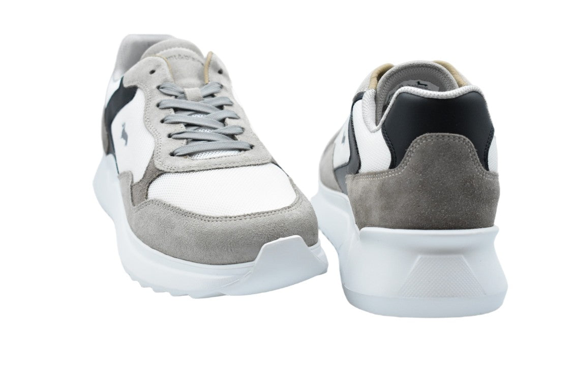Harmont & Blaine Beige Bianco Laced Comfort Stylish Low Shoes