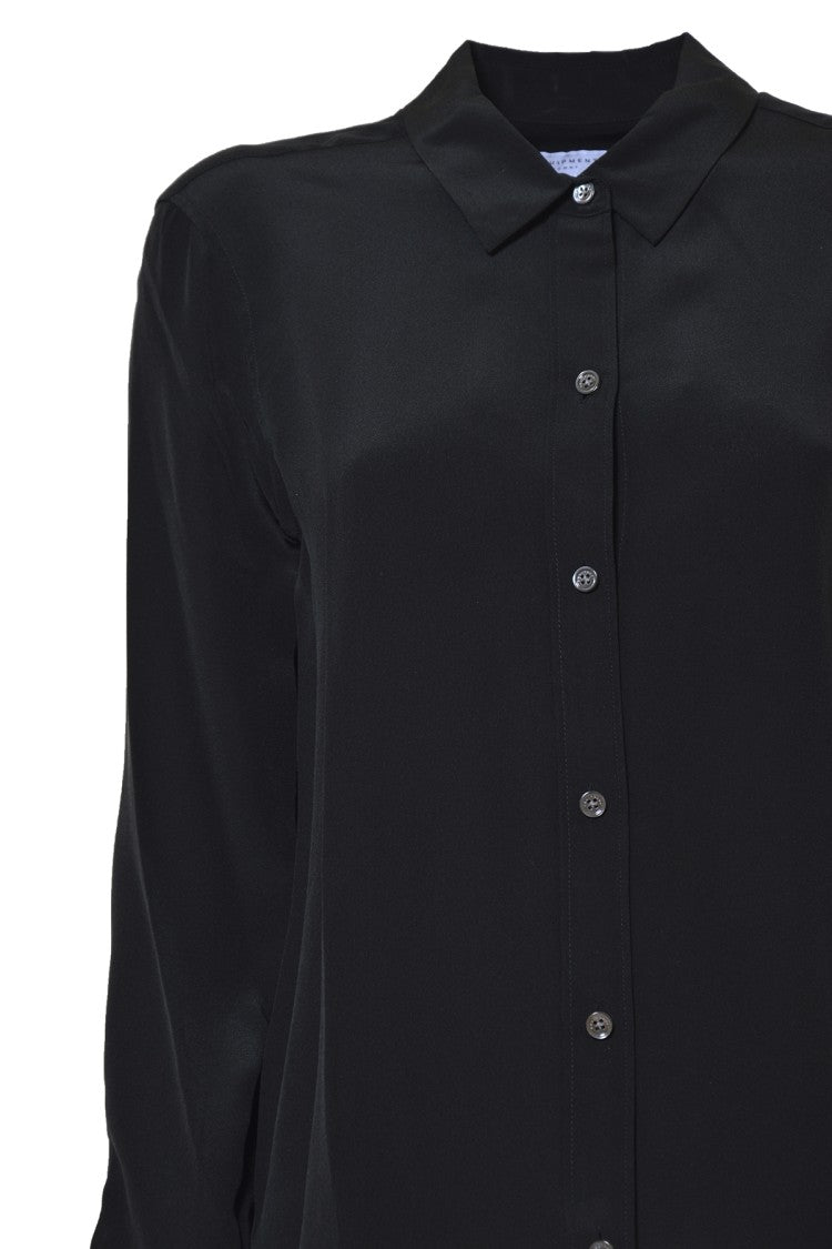 Equipment Leema Black Silk Blouse