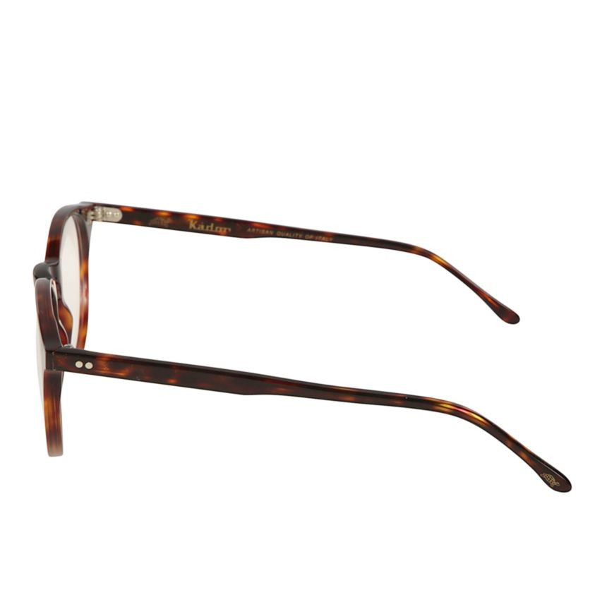 Kador Chyli Round Tortoiseshell Frame Eyeglasses With Metallic Accents