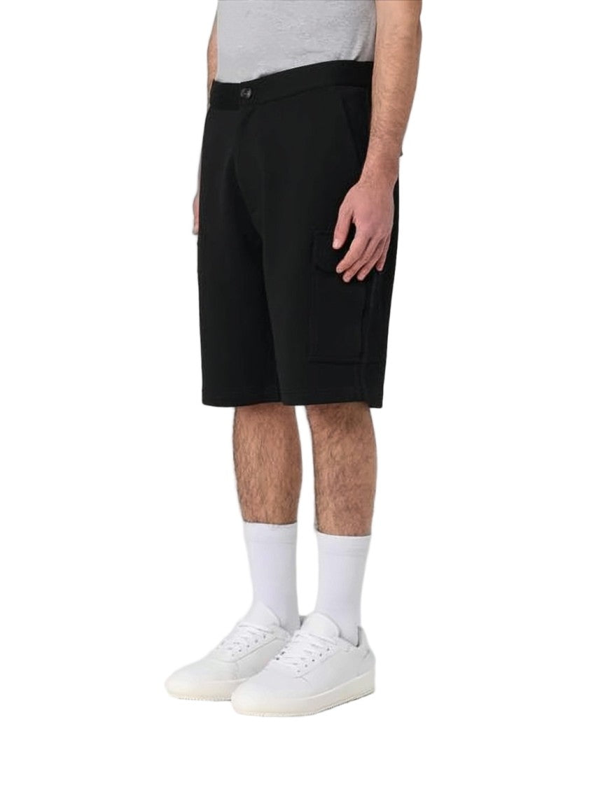 Brunello Cucinelli Tailored Black Shorts With Cargo Pockets